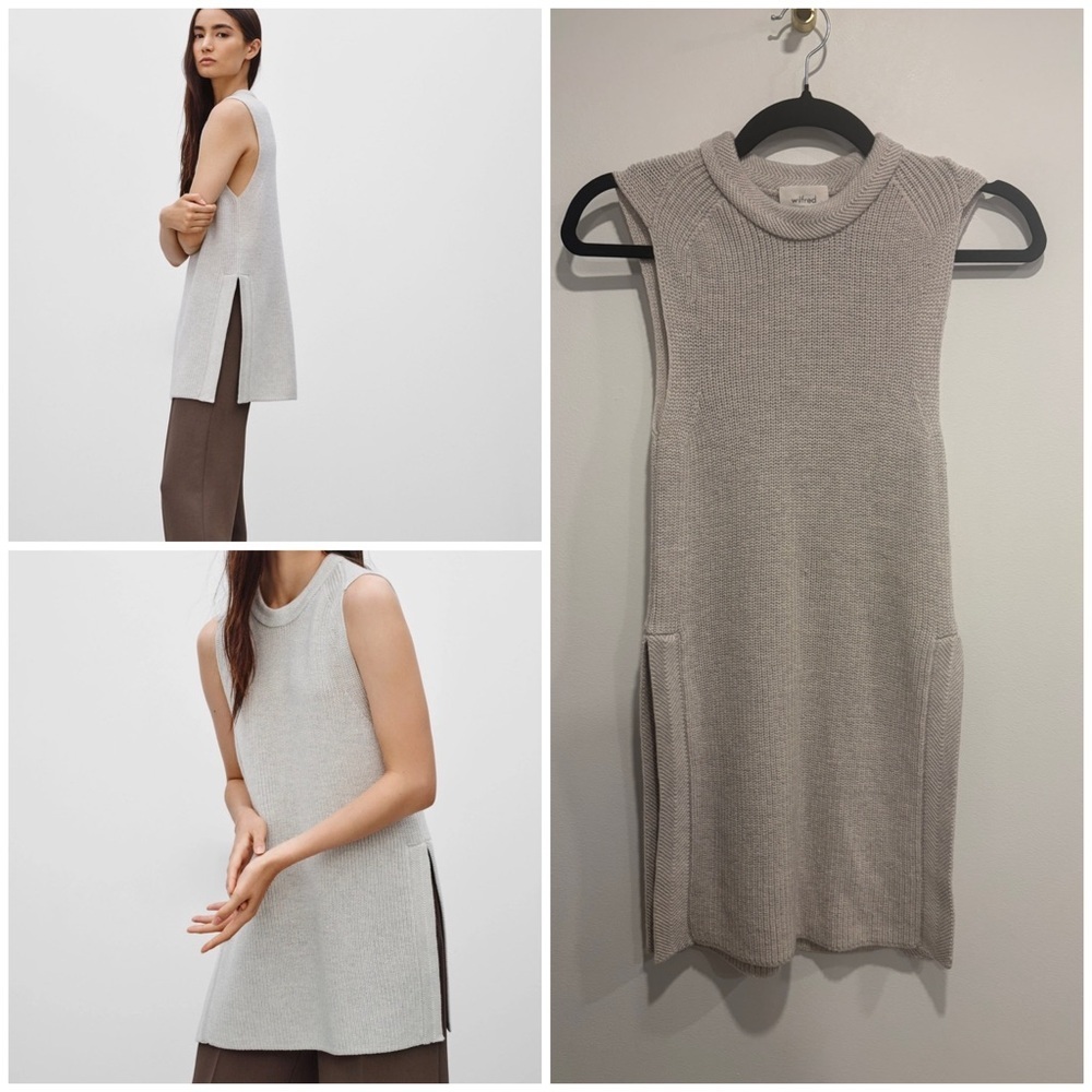 Wilfred Palmier Italian Wool Tunic Sweater – XXS
